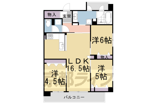 エステムコート京都紫野の間取り