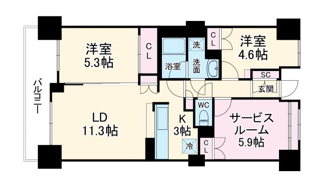 アマックス横浜の間取り