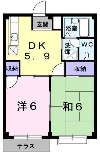 シャルムメゾンの間取り