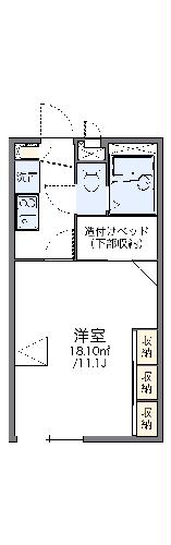 レオパレスひめのの間取り