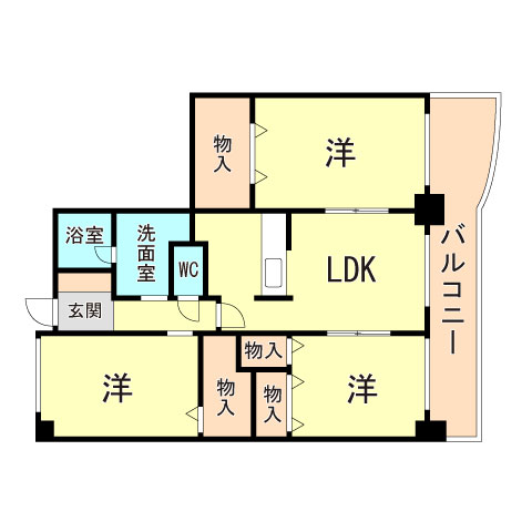 クレモナ山手の間取り