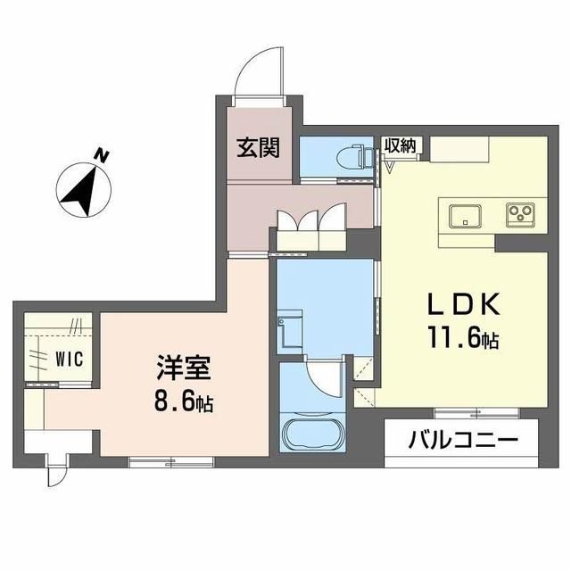 仙台市宮城野区新田のマンションの間取り