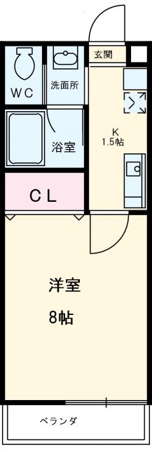 プライマル名古屋吹上の間取り