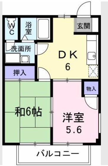 羽生市南のアパートの間取り