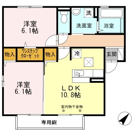 コンフォート上原田の間取り