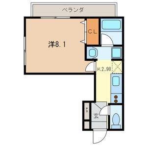 越谷市蒲生旭町のマンションの間取り