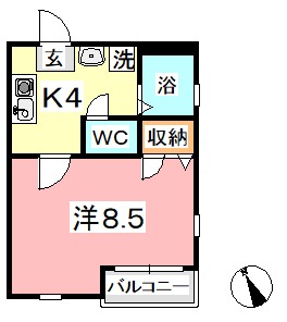 ＴＡＫＥＹＡＲＩハイツ　IIの間取り