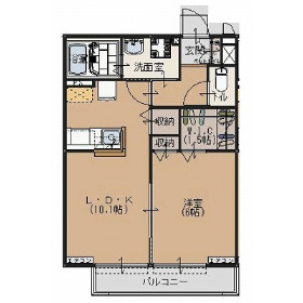 高崎市南大類町のアパートの間取り