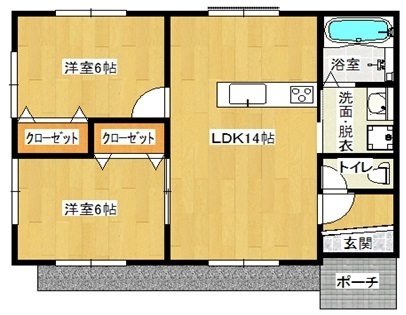 ヒルズ柳川ＰａｒｔIIの間取り