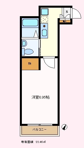 横浜市金沢区柴町のアパートの間取り