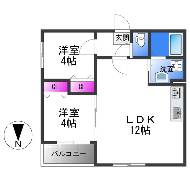 EST高見ノ里の間取り