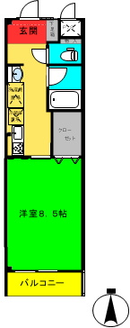 クリーンハイツホソヤの間取り