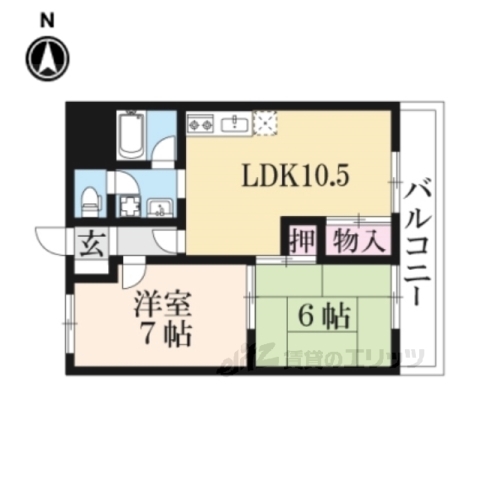 シャトー音羽の間取り