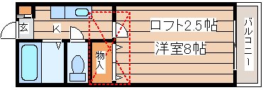 ベルパーク南吉成Dの間取り