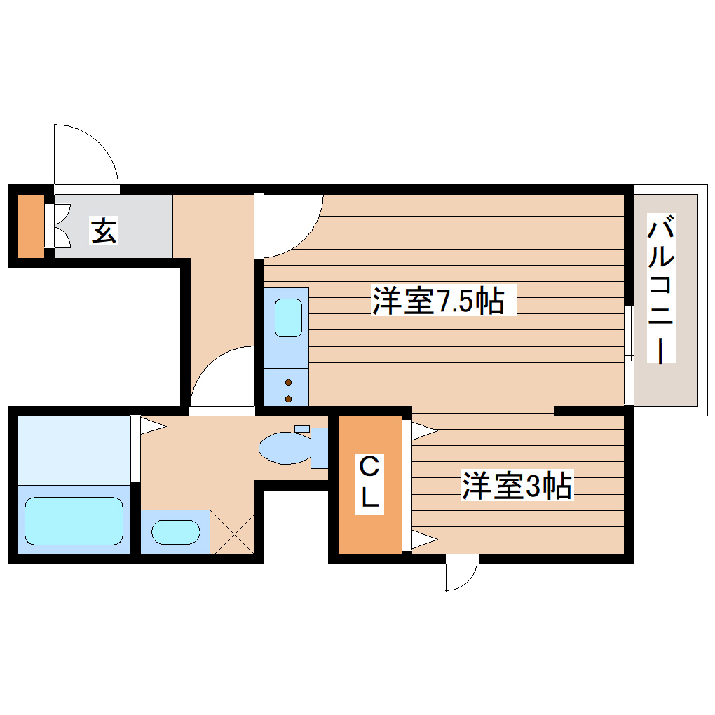 BELANGRIAK（ブラングレイク）国見の間取り