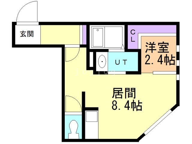 【札幌市白石区菊水二条のマンションの間取り】