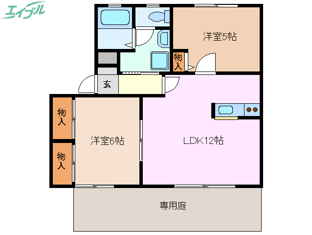 ルミエール城西 C棟の間取り