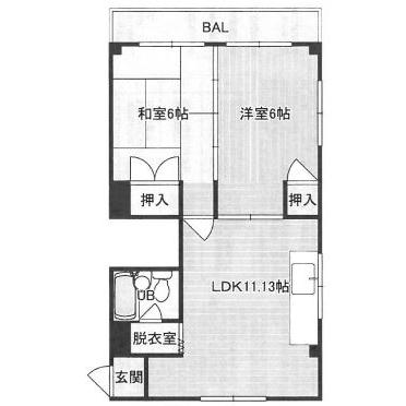 Rコート文園の間取り