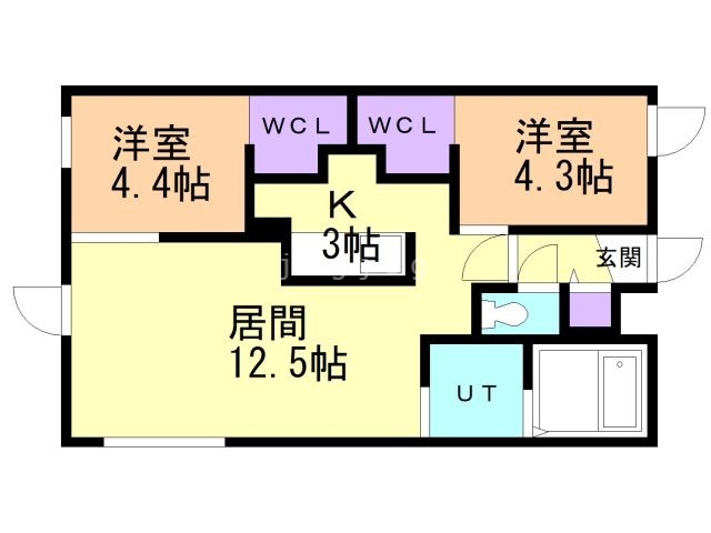 Ｌｉｖｅａｓｅ　ｋｉｔａｍａｒｕｙａｍａの間取り