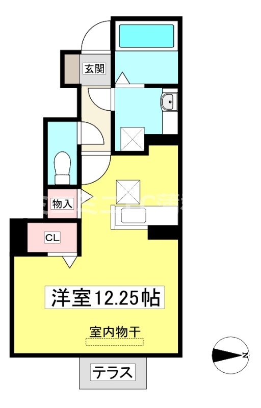 エグゼコート西浅井の間取り