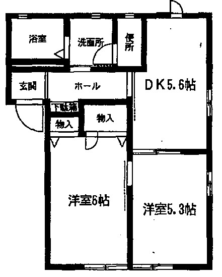 茅ヶ崎市十間坂のアパートの間取り