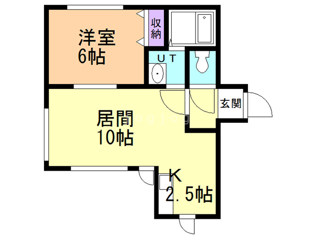 札幌市豊平区豊平二条のマンションの間取り