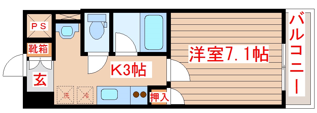 プレノ榴岡の間取り