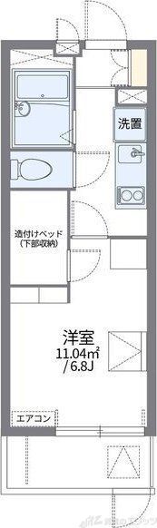 レオパレスI　S　北千里の間取り