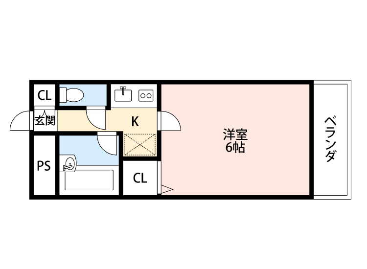 広島市西区三篠町のマンションの間取り