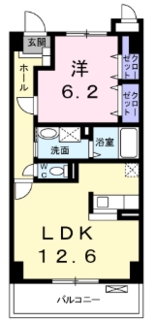 メルベーユ 新鎌の間取り