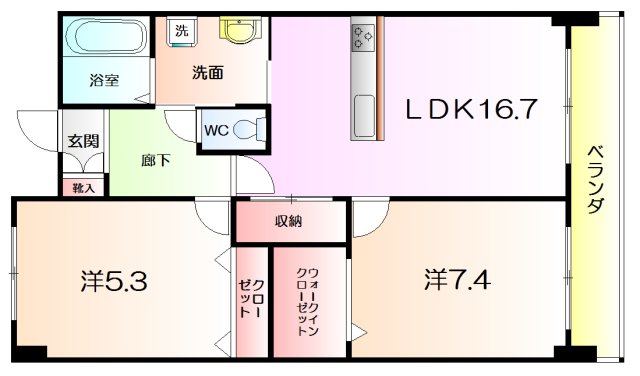 サンコーヴァンテアン堺の間取り