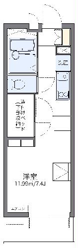 レオパレスＯＫＡＮＩＳＨＩの間取り