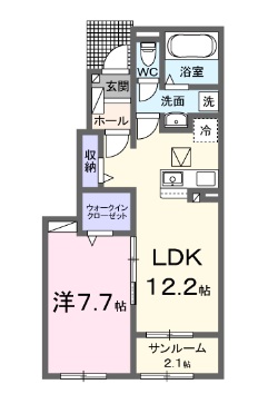 フェリーチェ　B棟の間取り