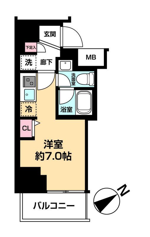 ＡＺＥＳＴ横濱吉野町の間取り