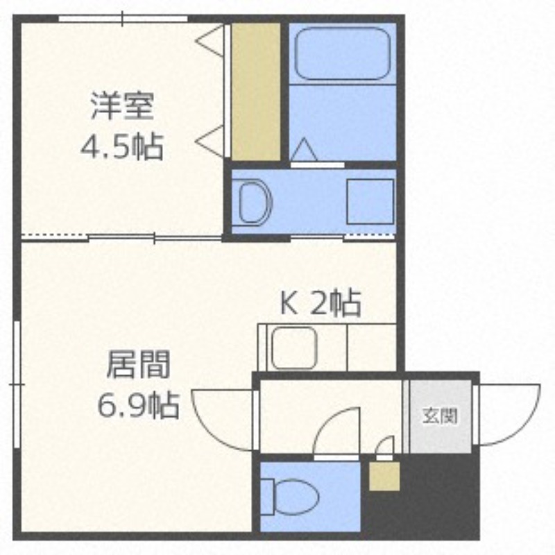 ル・ファール南６条イーストの間取り