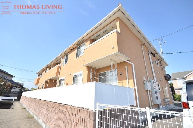 建物外観　粕屋町でのお部屋探しは、トーマスリビング粕屋店へご相談下さい