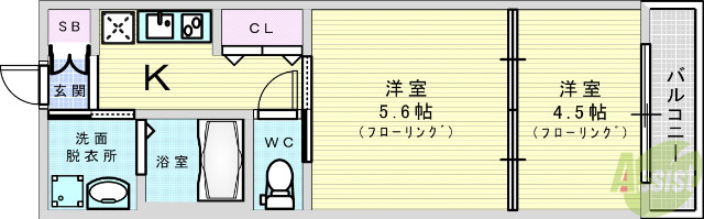 セントレジス新大阪3の間取り写真