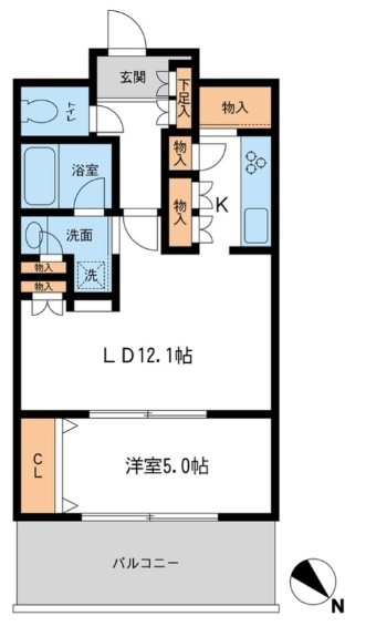 メトロタワー山下町の間取り写真