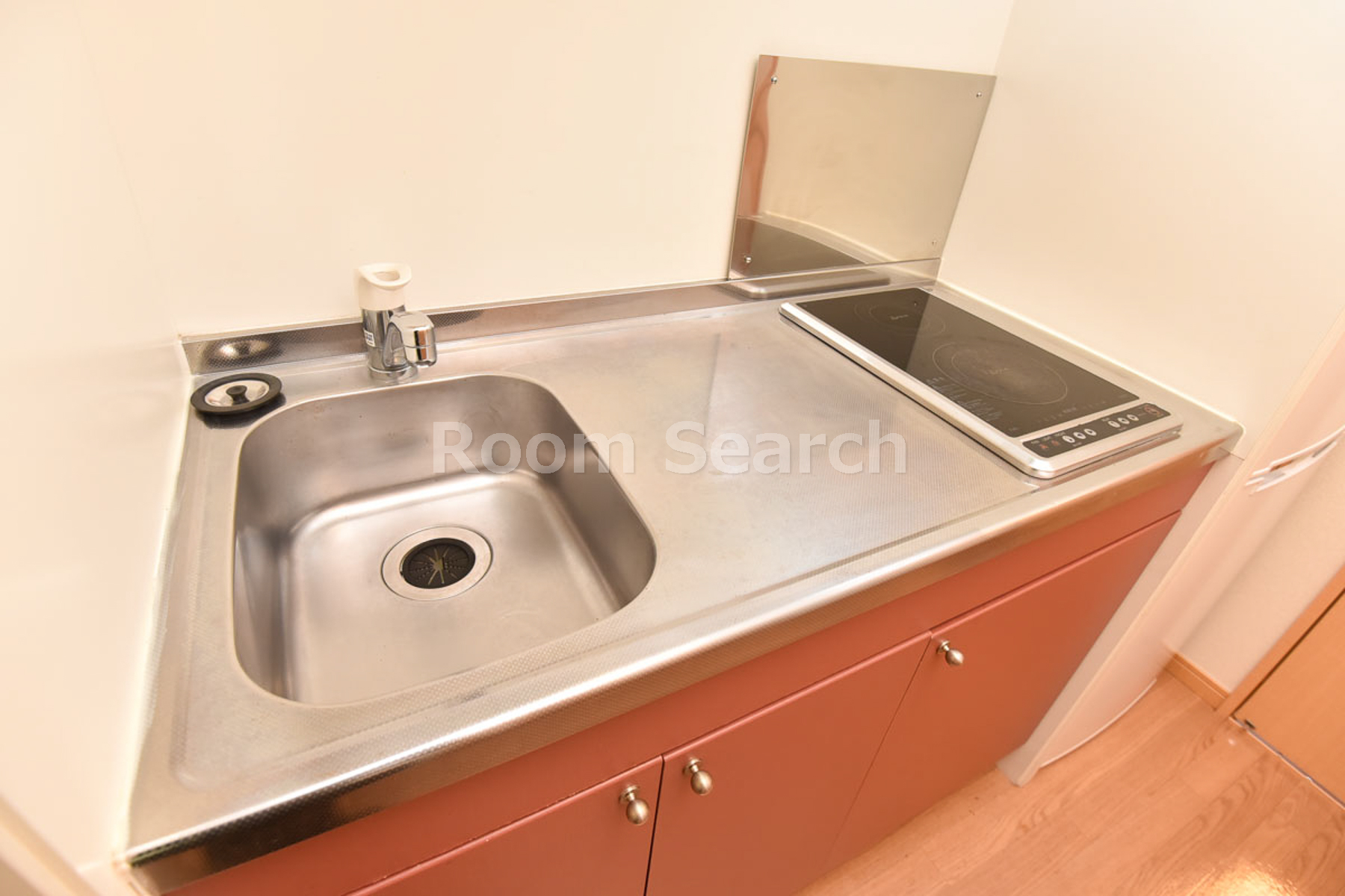 キッチン　2口コンロ、キッチン収納