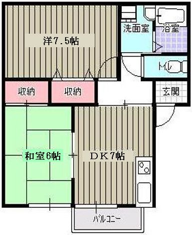 グリーンシティ戸枝Ｂの間取り