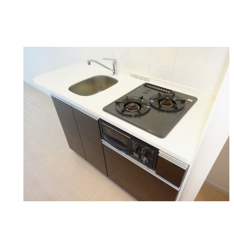 キッチン　ガスコンロ付きのシステムキッチン☆お料理好きにはたまらない♪