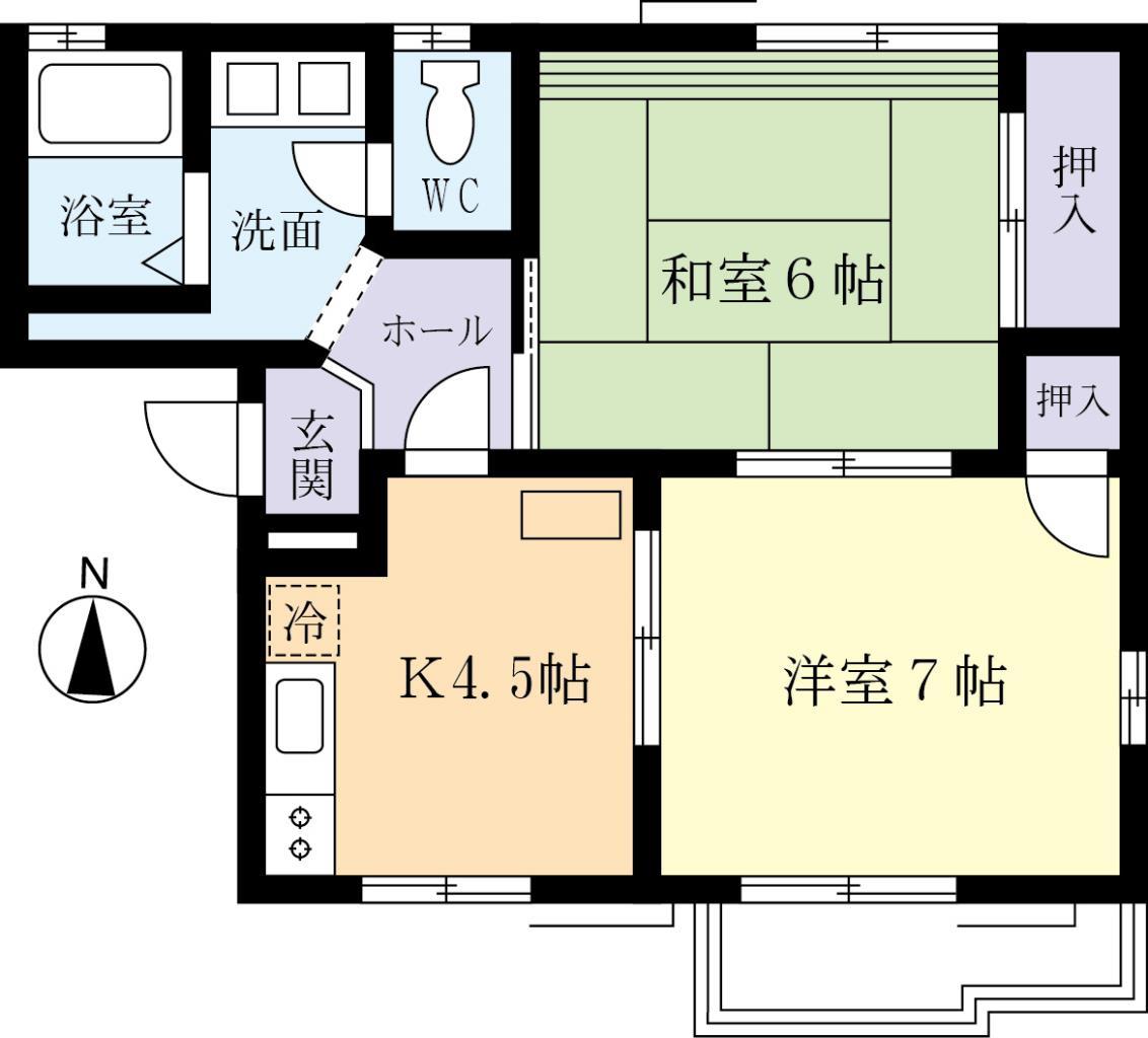 前山一番館の間取り