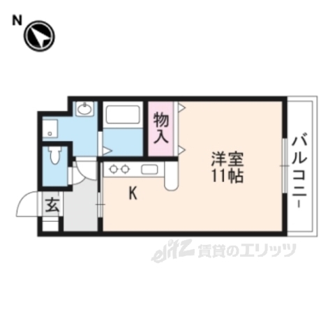 守山市伊勢町のマンションの間取り