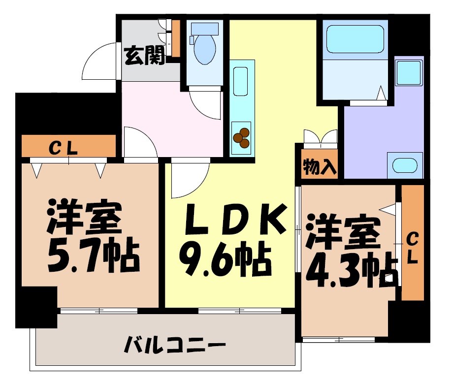 プライムコートの間取り