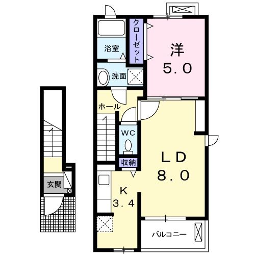 ルシーナ　ベルジェの間取り