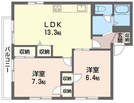 鳥光ハイツ二番館の間取り