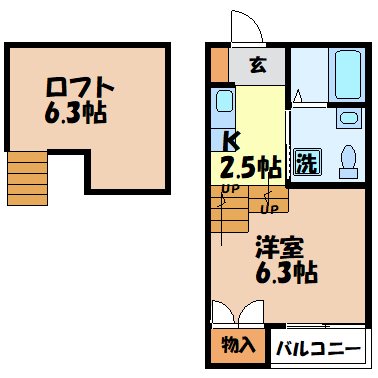 エステートサトウ17（今村町）の間取り