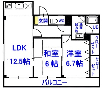 メゾン・ハピネスの間取り