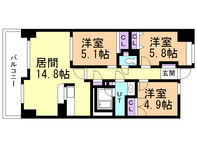 桜山閣の間取り