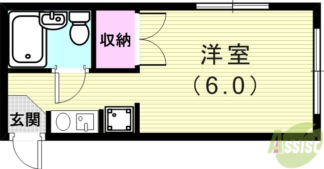 【ツイン村雨の間取り】